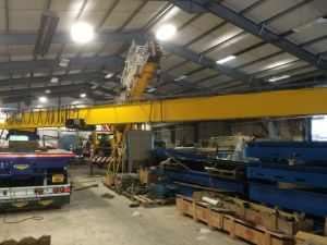 10 Tonne Single Beam OHTC Fitted With Wire Rope Hoist